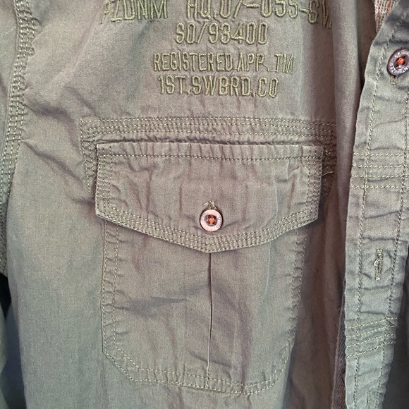 Point Zero Premium Long Sleeve Button Down Mens Med EUC - Picture 4 of 7